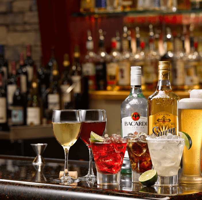 River bar at Hilton Heathrow