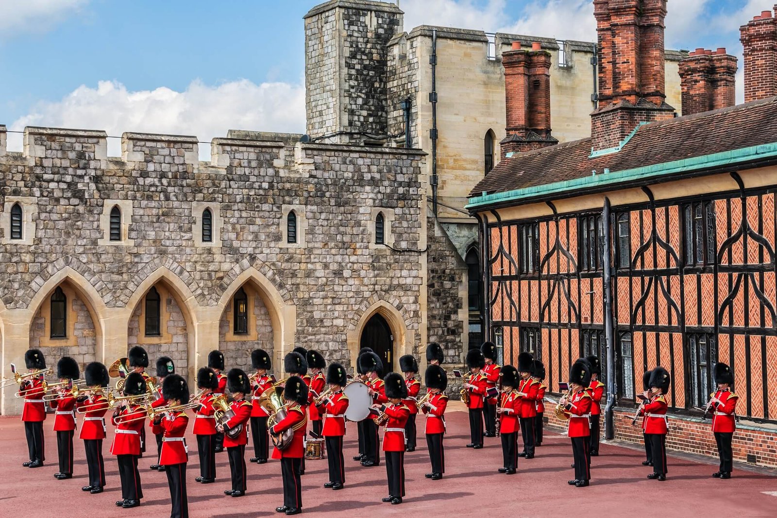 Changing of the guards ceremony, Windsor castle