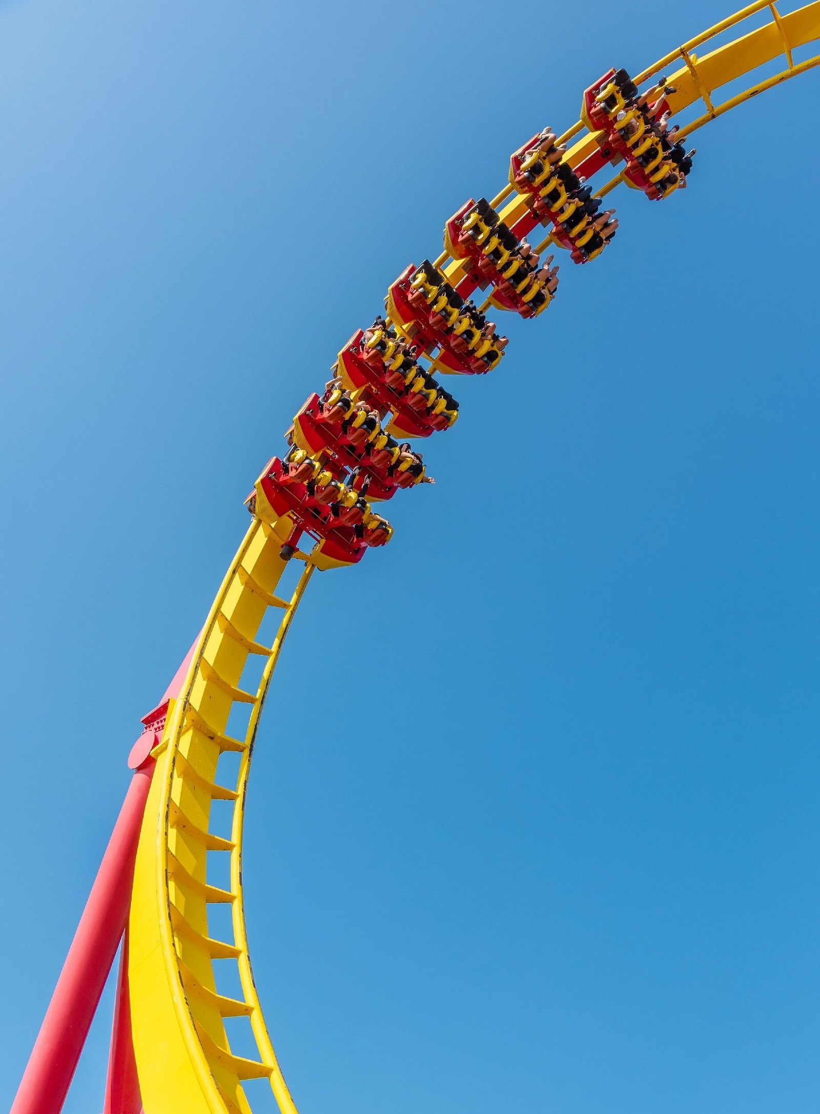 Rollercoaster at theme park